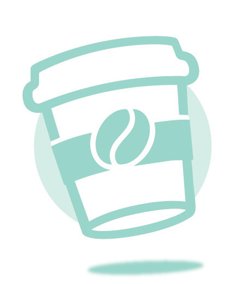 Coffee reward illustration