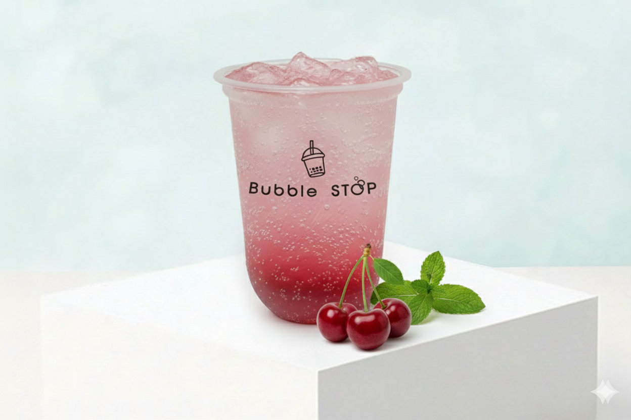 Cherry fizz mojito