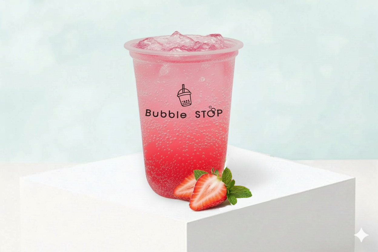 Strawberry fizz mojito